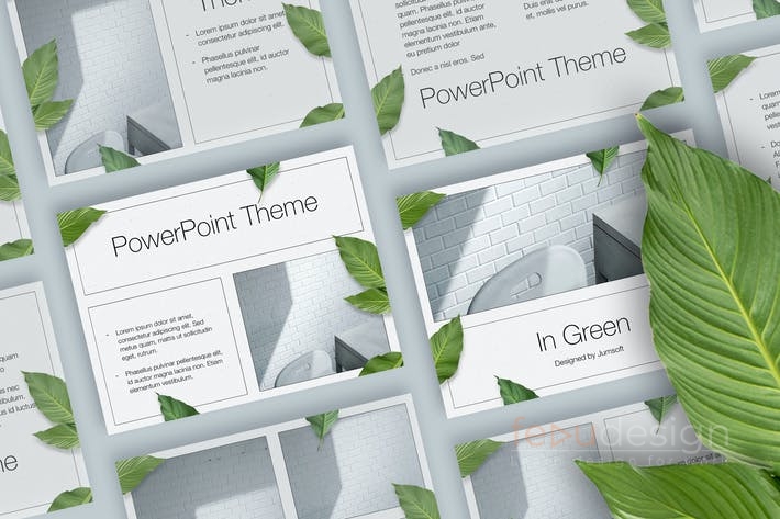 In Green PowerPoint Theme - FeduDesign