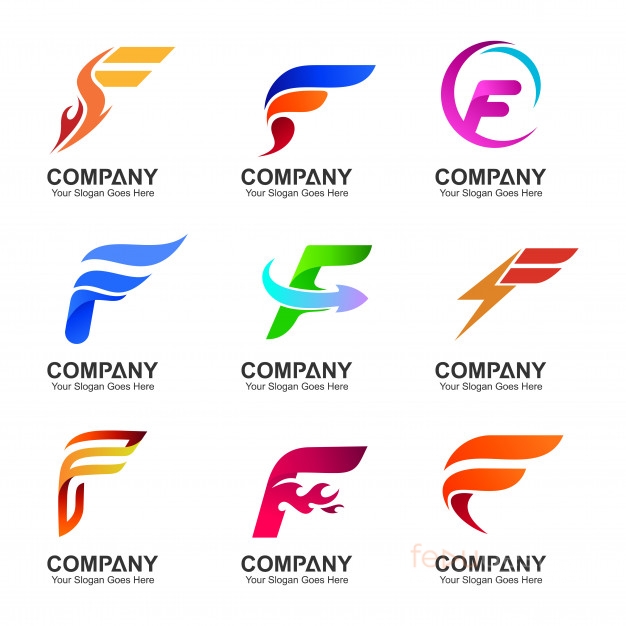 Letter f logo design collection - FeduDesign