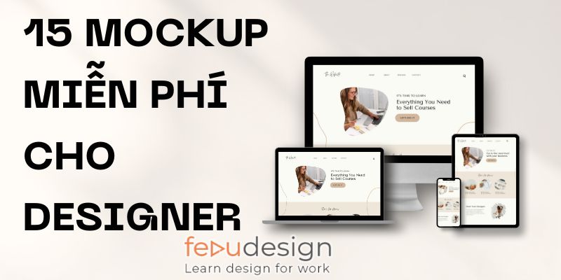 15 mockup miễn phí cho designer