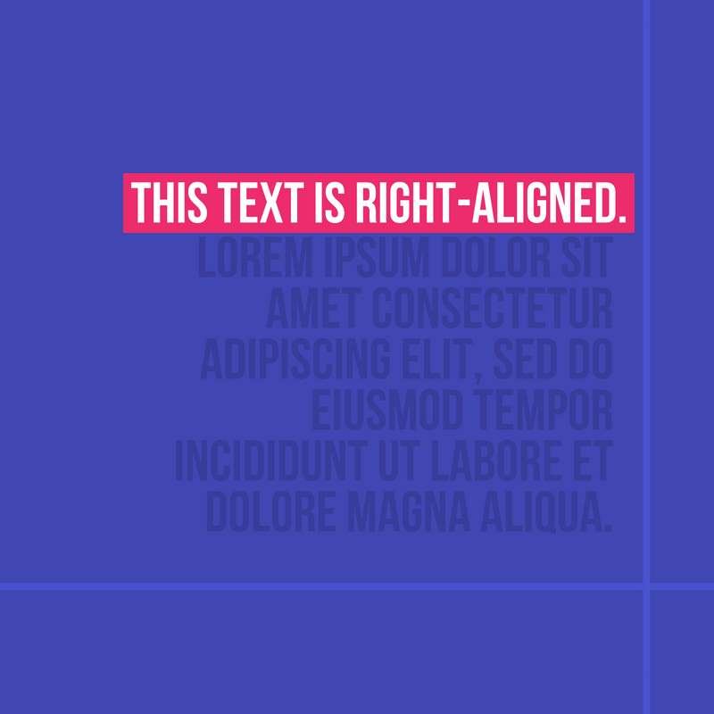 Right-Aligned.