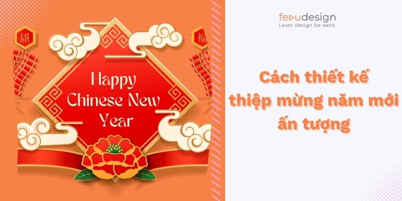 Cách thiết kế thiệp mừng năm mới ấn tượng