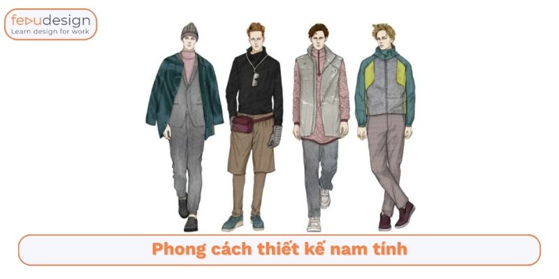 phân biệt phong cách thiết kế nam tính
