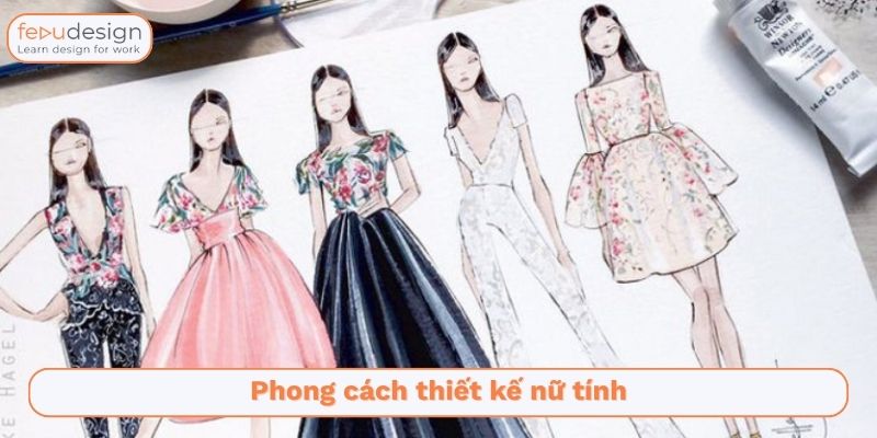phân biệt phong cách thiết kế nữ tính