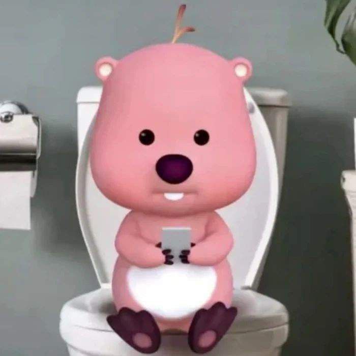 Gấu hồng Loopy meme