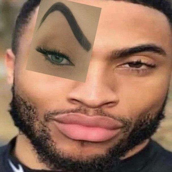 Mewing meme fake